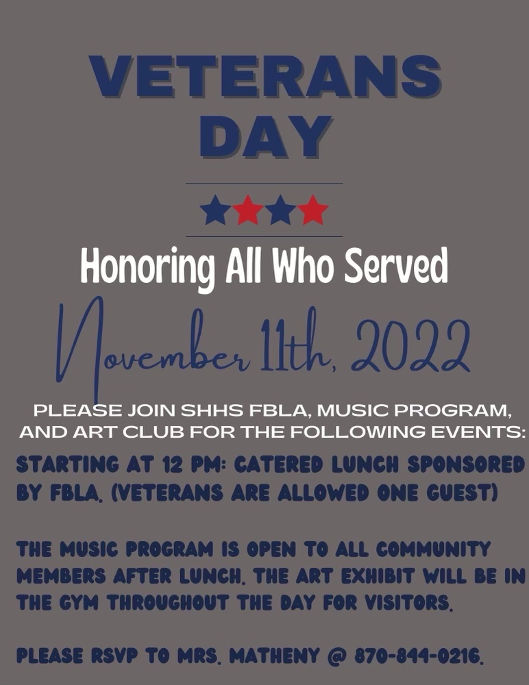 Sloan-Hendrix FBLA Veterans Lunch – Imboden Live